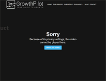 Tablet Screenshot of growthpilot.com